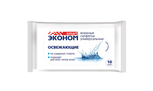 Эконом Смарт салфетки влаж №10 универсал