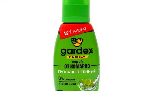 Гардекс Фэмели спрей от комаров 100мл алоэ вера