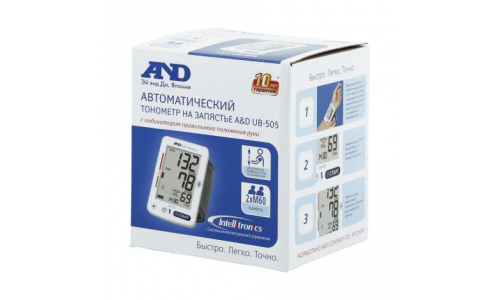 Тонометр автомат на запястье AND UB-505