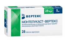 Монтелукаст Вертекс, таблетки жев 5мг №28