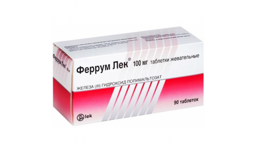 ФЕРРУМ ЛЕК, таблетки 100МГ №90