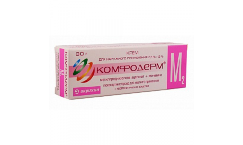 Комфодерм М2, крем для наруж примен 0,1%+2% 30г