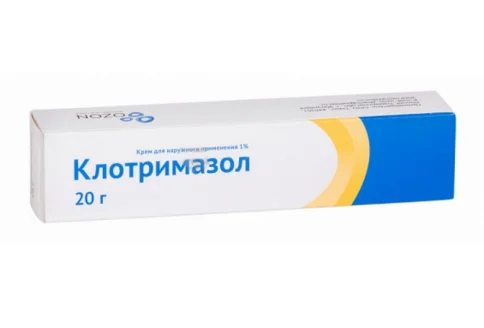 Клотримазол, крем для наруж примен 1% 20г