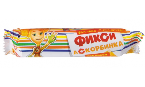 Аскорбинка детская Фиксики, таблетки 3г №10 апельсин