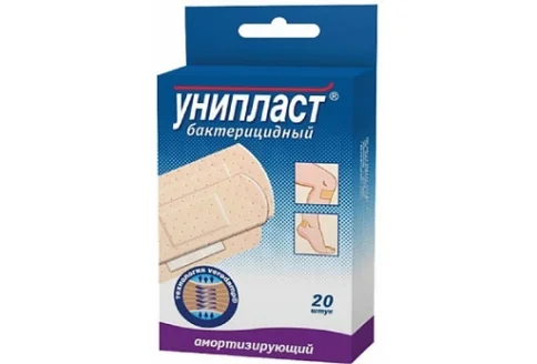 Унипласт пластырь бактерицидный 2,5смX7,2см амортизир
