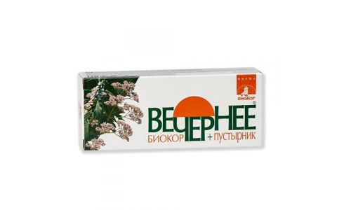Вечернее, драже 200мг №120 валериана хмель мята