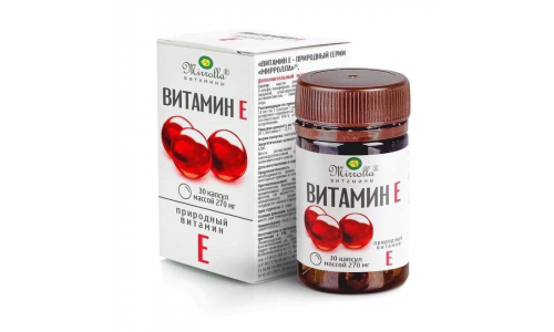 Мирролла Витамин E капс 200мг №30 природные витамины