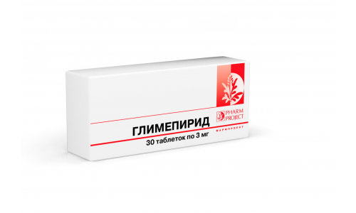 Глимепирид, таблетки 3мг №30