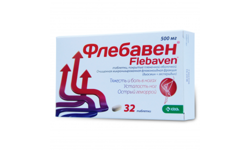 Флебавен, таблетки ппо 500мг №32