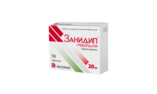 Занидип-Рекордати, таблетки по 20мг №56