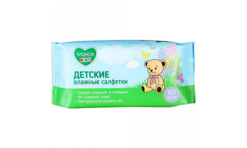 Клинса Kids салфетки влаж №60