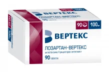 Лозартан Вертекс, таблетки ппо 100мг №90