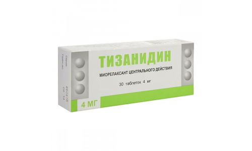 Тизанидин, таблетки 4мг №30