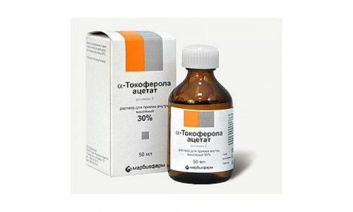 Альфа-Токоферола Ацетат, раствор для внутр масл 300мг/мл 50мл