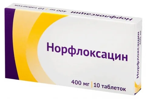 Норфлоксацин, таблетки ппо 400мг №10