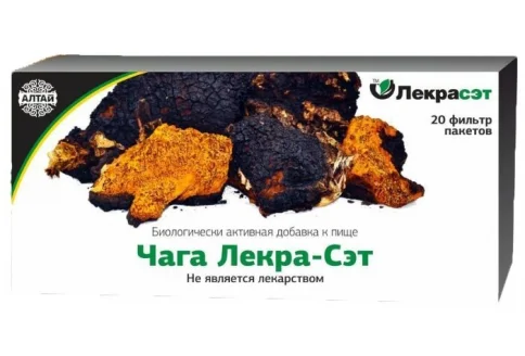 Чайный напиток чага березовый гриб 1,5г №20