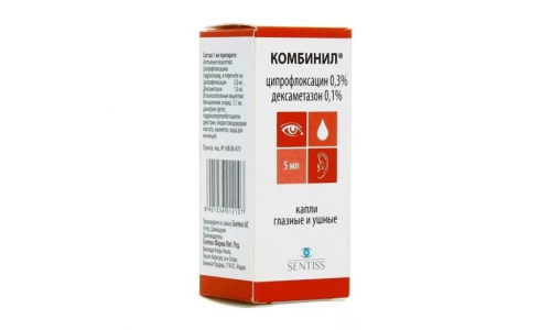 Комбинил, капли глазн и ушн фл-кап 5мл