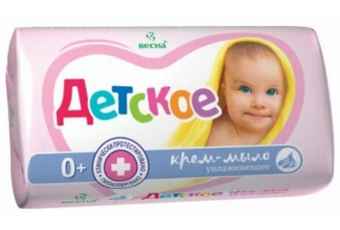 Мыло-крем детское увлажняющее 0+ 90г