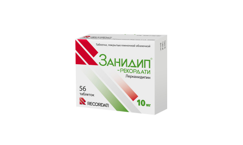 Занидип-Рекордати, таблетки ппо 10мг №56