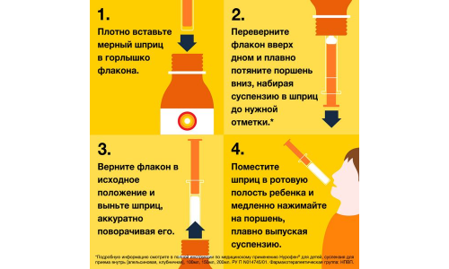 Нурофен для Детей, суспензия для внутр примен 100мг/5мл 200мл клубника фото 6