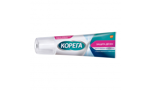 Корега крем для фиксации зубных протезов 40г защита десен фото 5