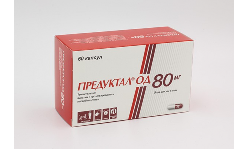 Предуктал ОД, капсулы с пролонг высвоб 80мг №60