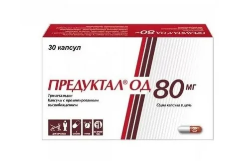 Предуктал ОД, капсулы с пролонг высвоб 80мг №30