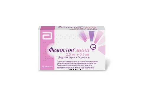 Фемостон Мини, таблетки ппо 2,5мг+0,5мг №28