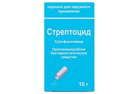 Стрептоцид, порошок для наруж примен банка 10г