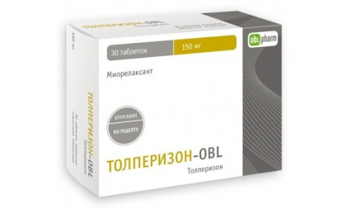 Толперизон OBL, таблетки ппо 150мг №30