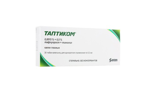 Таптиком, капли глазн 0,0015%+0,5% 0,3мл №30