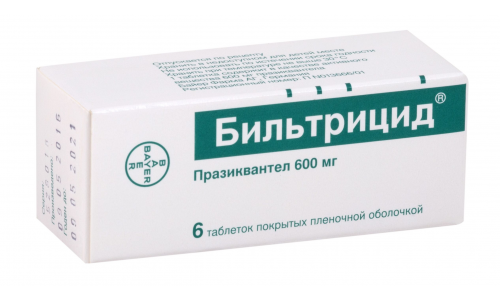 Бильтрицид, таблетки ппо 600мг №6