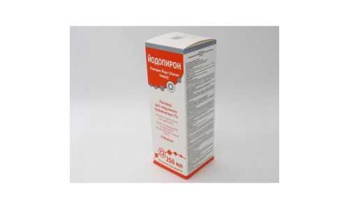 Йодопирон р-р д/наруж примен 1% 250мл