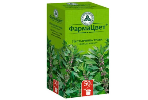 Пустырник трава, пачка 50г