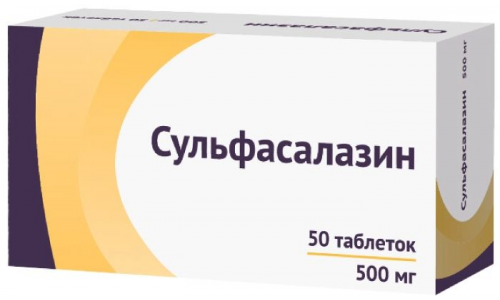 Сульфасалазин Озон, таблетки ппо 500мг №50
