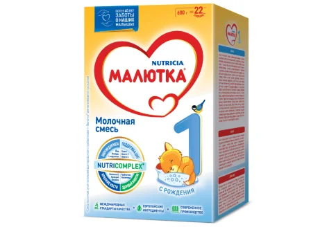 Малютка 1 смесь кисломолочн сух 600г 0+ мес