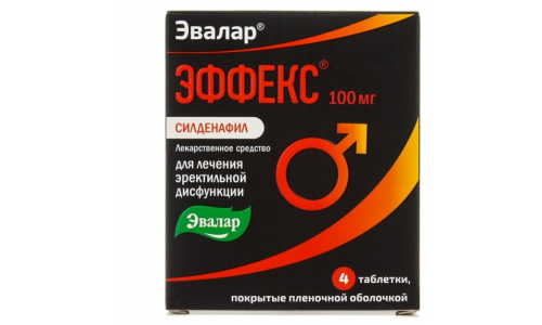 Эффекс Силденафил, таблетки 100мг №4
