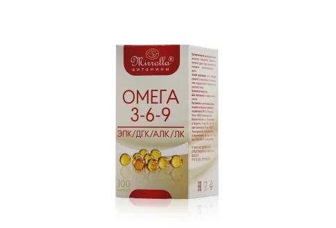 Омега 3-6-9-Мирролла, капсулы 370мг №100