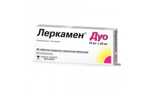 Леркамен Дуо таб ппо 10мг+20мг №28