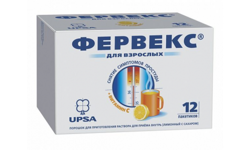 Фервекс, порошок для раствора для внутр №12 лимон