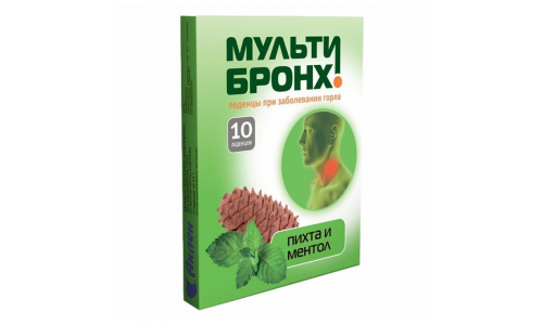 Мульти-Бронх леденцы №10 ментол-пихта
