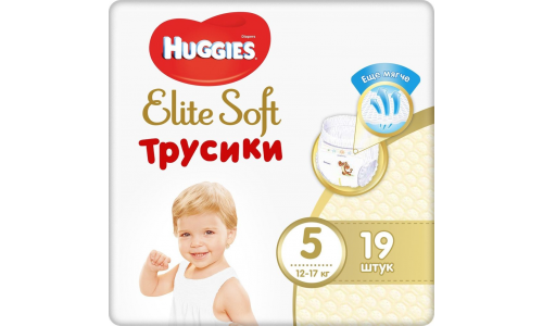 Хаггис Элит Софт трусики-подгузники д/детей р.5 №19 12-17 кг