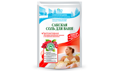 Фитокосметик Санаторий Дома соль для ванн сакская 500г фитоактивная