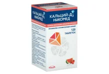 Кальций D3-Никомед, таблетки жев №120 клубнично-арбузный