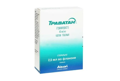 Траватан, капли глазн 40мкг/мл 2,5мл №3