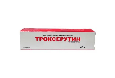 Троксерутин, гель для наружн примен 2% 40г