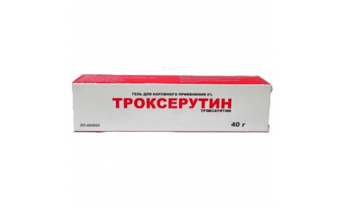 Троксерутин, гель для наружн примен 2% 40г