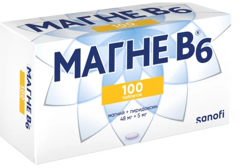 Магне В6, таблетки по №100