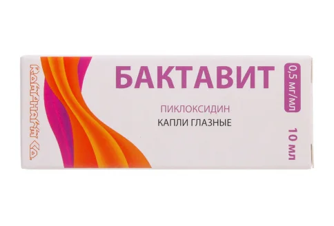 Бактавит, капли глазн 0,5мг/мл 10мл
