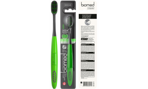Биомед зубная щетка сред жест черн